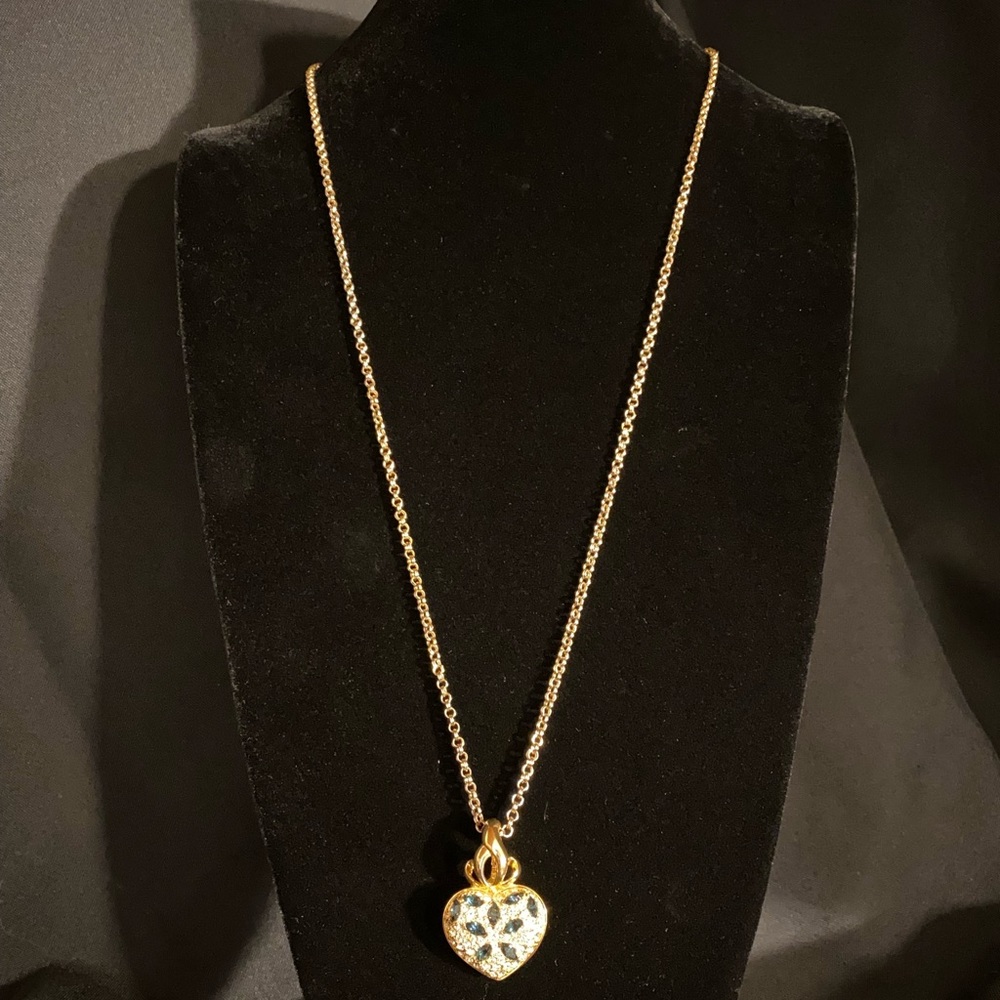 Vintage Nolan Miller Heart Pendant Necklace - Picture 11 of 17